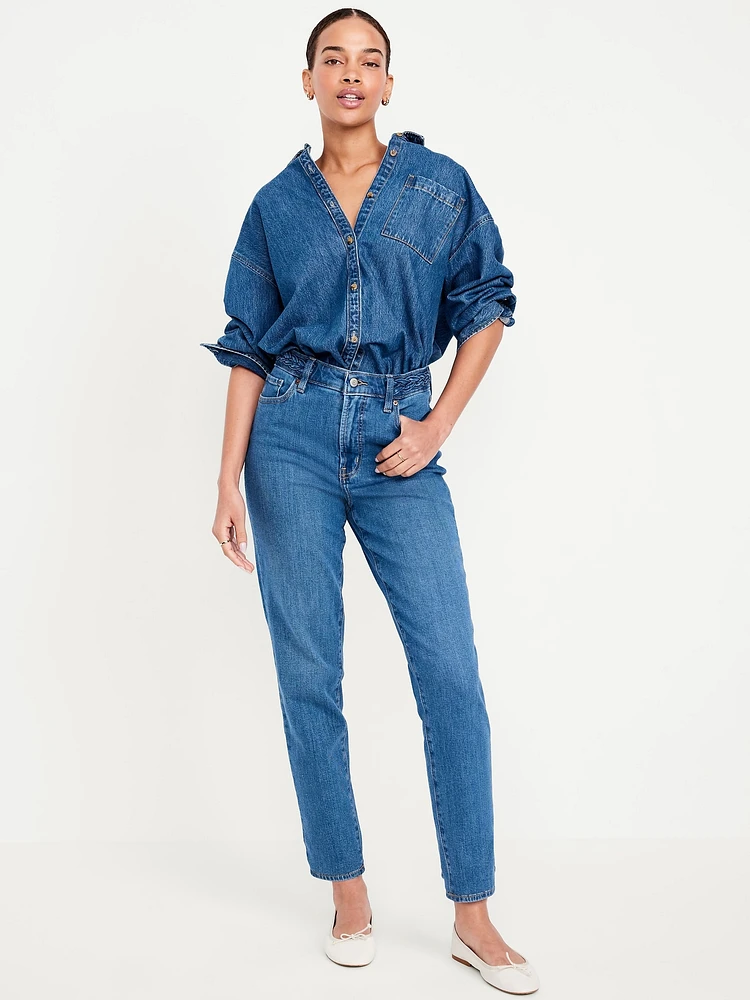 High-Waisted OG Straight Ankle Jeans