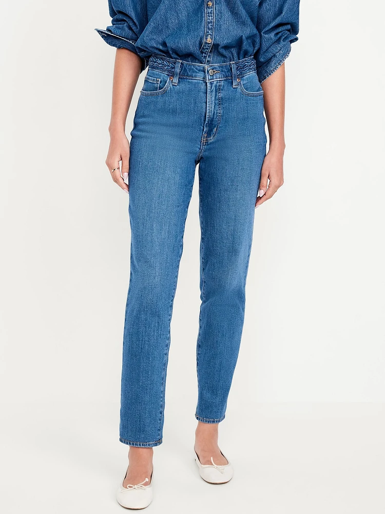 High-Waisted OG Straight Ankle Jeans