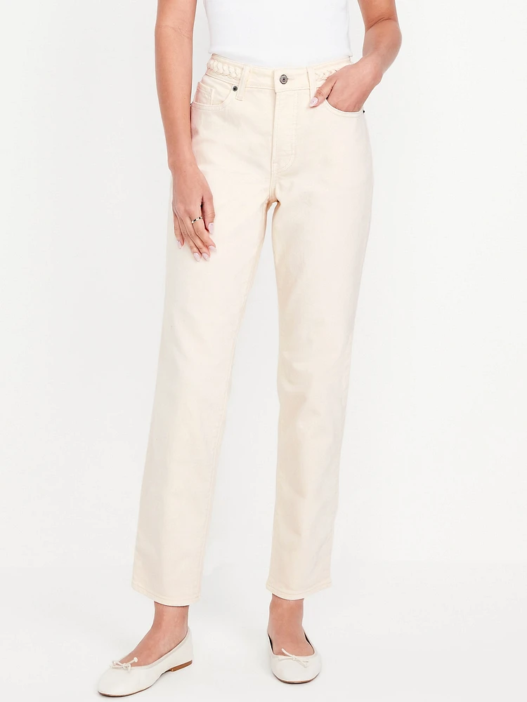 High-Waisted OG Straight Ankle Jeans