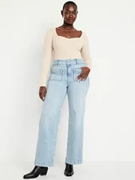 Extra High-Waisted Sky-Hi Mariner Wide-Leg Jeans