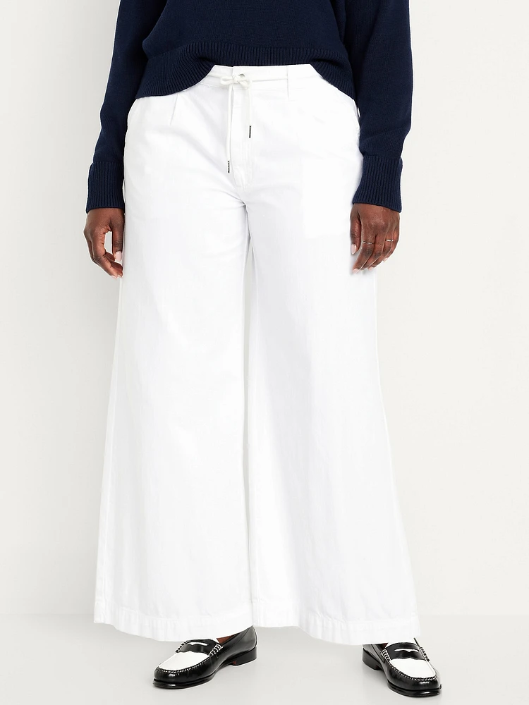 High-Waisted Super Wide-Leg Drapey