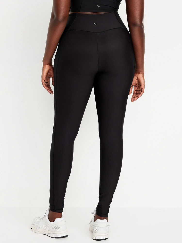 High-Waisted PowerSoft Full-Length Pocket Leggings