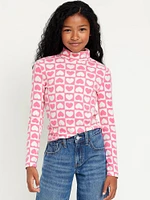 Long-Sleeve Mock-Neck Top for Girls