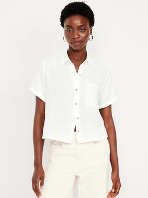 Loose Button-Down Shirt