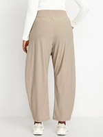 High-Waisted SleekTech Barrel Ankle Pants