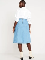 Jean Midi Skirt