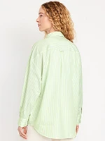 Oversized Button-Down Boyfriend Shirt