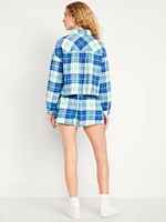 Flannel Pajama Short Set