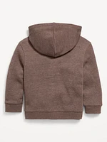 Cozy-Knit Unisex Pocket Zip-Front Hoodie for Toddler