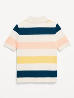 Short-Sleeve Pique Polo Shirt for Toddler Boys