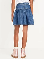 Button-Front Swing Skirt for Girls