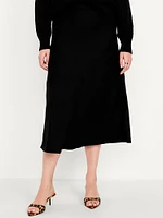 Crepe Midi Skirt