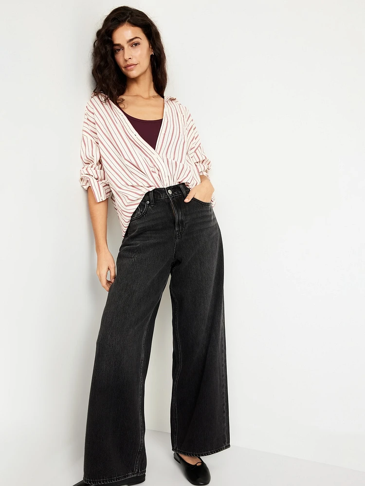 First-Layer Ribbed Scoop-Neck Tank Top
