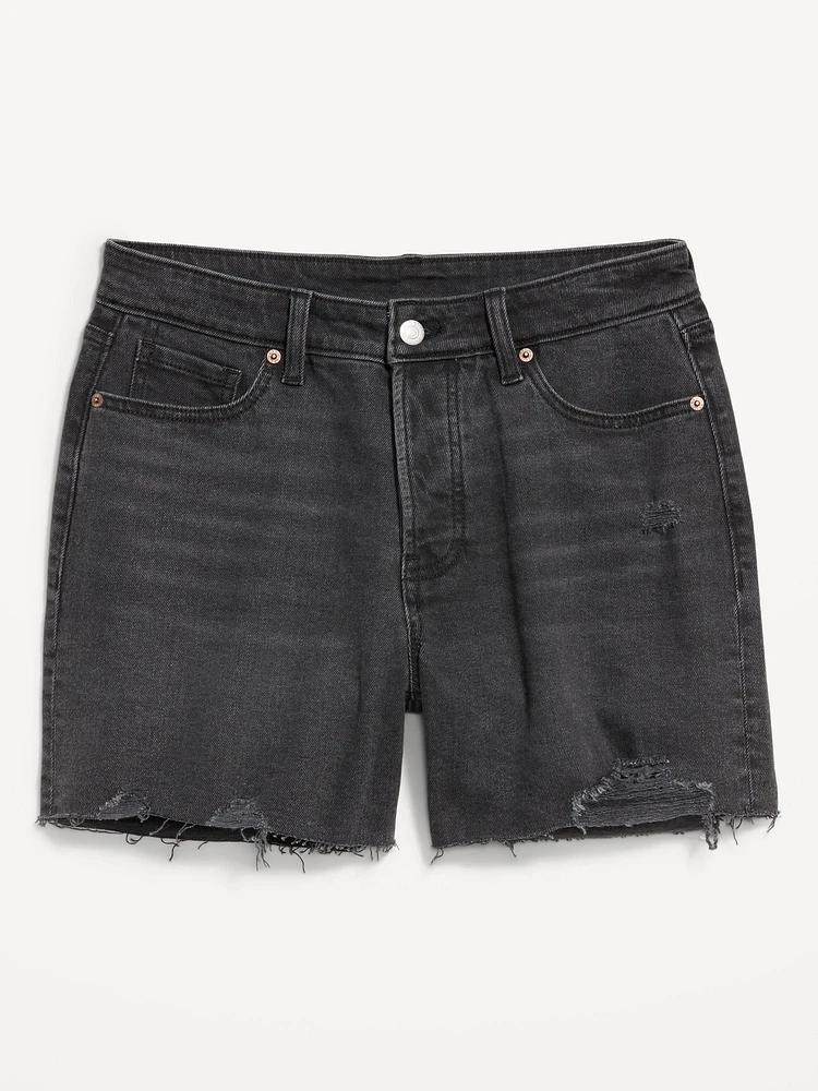 High-Waisted OG Jean Cut-Off Shorts -- 7-inch inseam