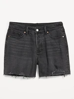 High-Waisted OG Jean Cut-Off Shorts -- 7-inch inseam