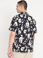 Short-Sleeve Floral Camp Shirt