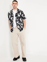 Short-Sleeve Floral Camp Shirt