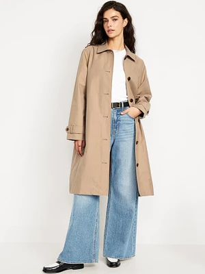 Water-Resistant Twill Coat