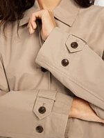 Water-Resistant Twill Coat