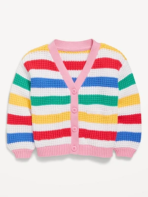 Printed Button-Front Cardigan Sweater for Toddler & Baby