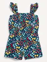 Sleeveless Romper for Toddler Girls