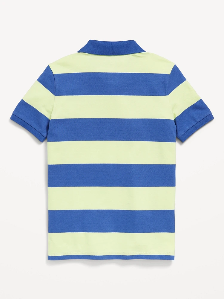 Printed Pique Polo Shirt for Boys