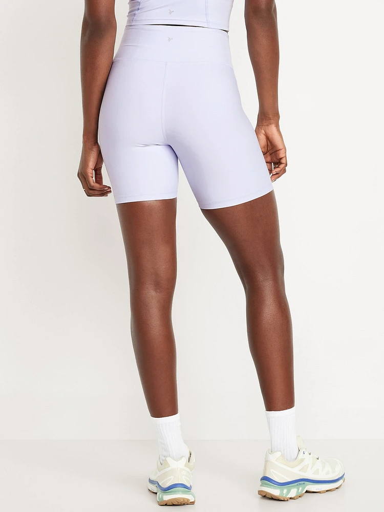 High-Waisted PowerSoft Biker Shorts -- 6-inch inseam