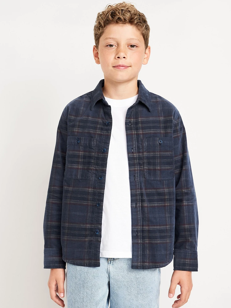 Long-Sleeve Corduroy Shirt for Boys