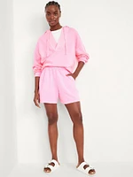 Extra High-Waisted SoComfy Sweat Shorts -- 5-inch inseam