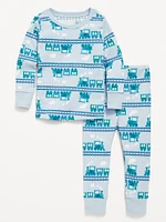 Unisex Printed Snug-Fit Pajama Set for Toddler & Baby
