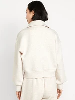 Half-Zip Bounce Fleece Pullover Sweatshirt