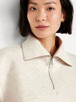Half-Zip Bounce Fleece Pullover Sweatshirt