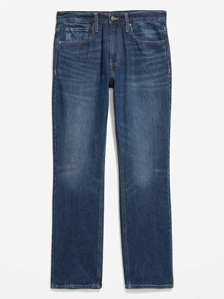 Structured Straight Non-Stretch Jeans