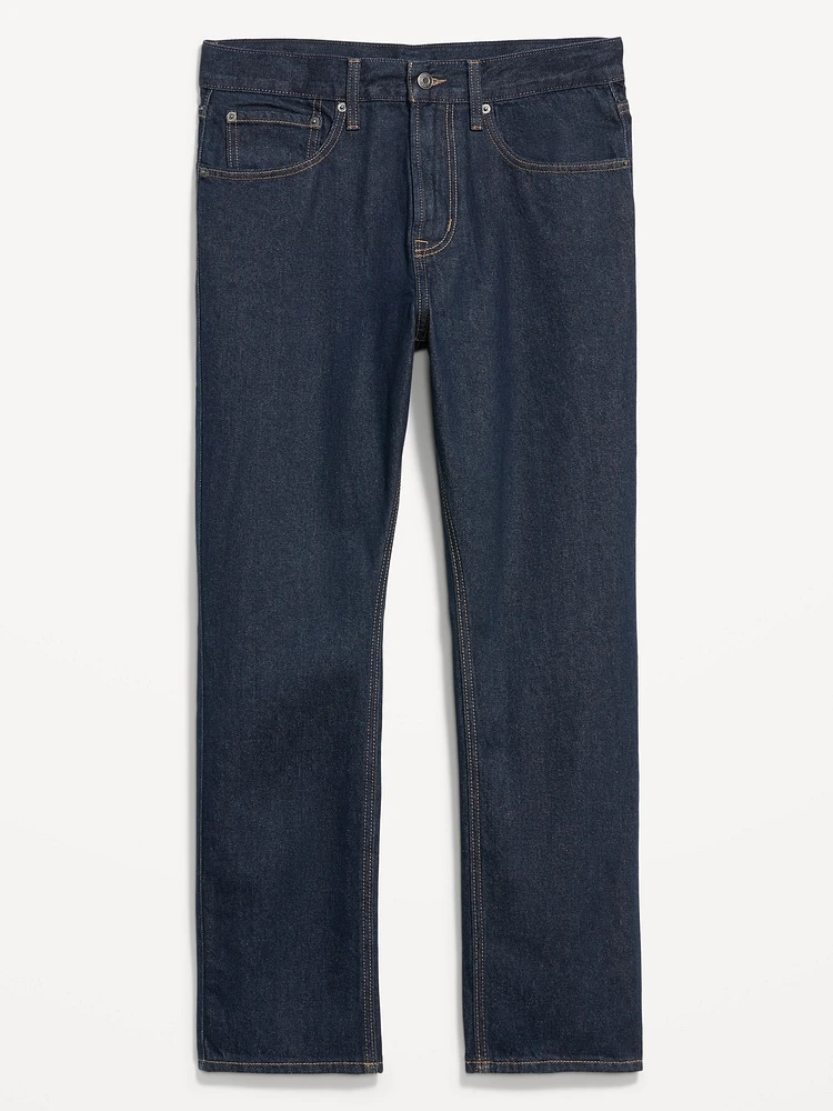 Structured Straight Non-Stretch Jeans