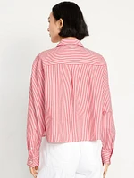 Cropped Button-Down Shirt