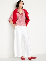 Cropped Button-Down Shirt