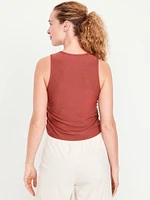 CloudMotion Ruched Tank Top