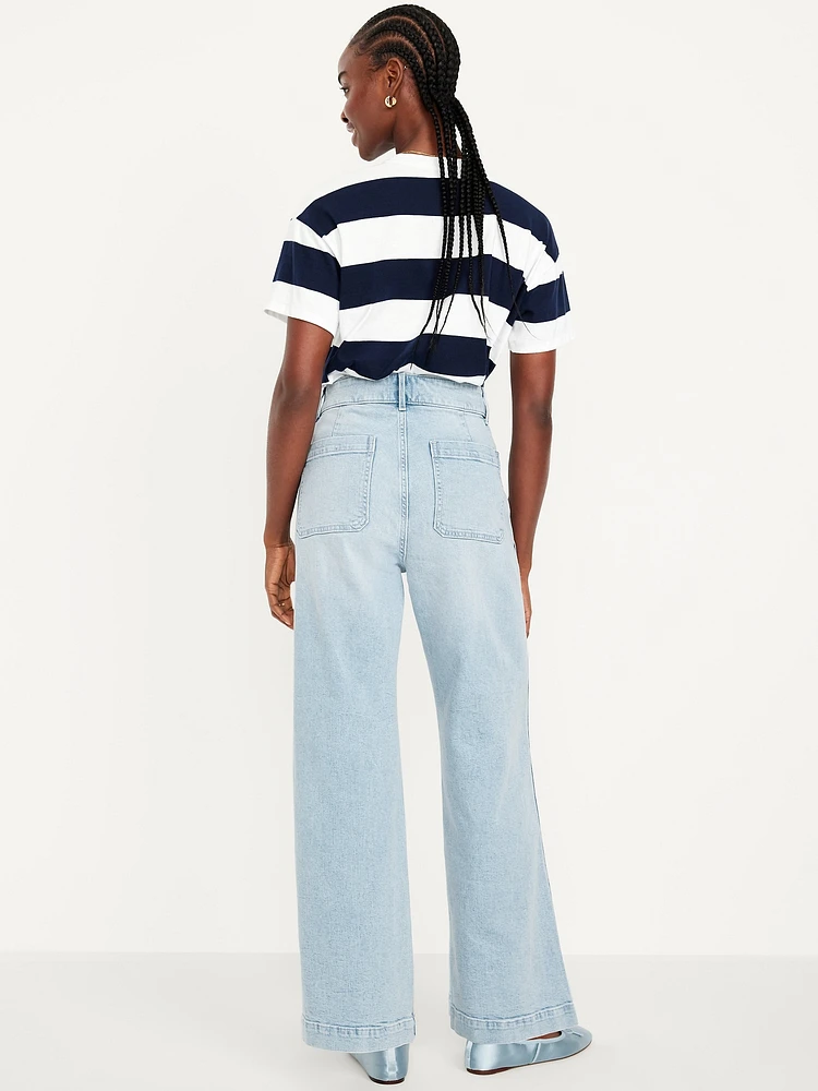 Extra High-Waisted Sky-Hi Mariner Wide-Leg Jeans