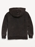 Oversized Fleece Henley Hoodie for Boys