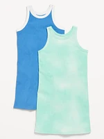 Sleeveless Ribbed Dress 2-Pack for Girls