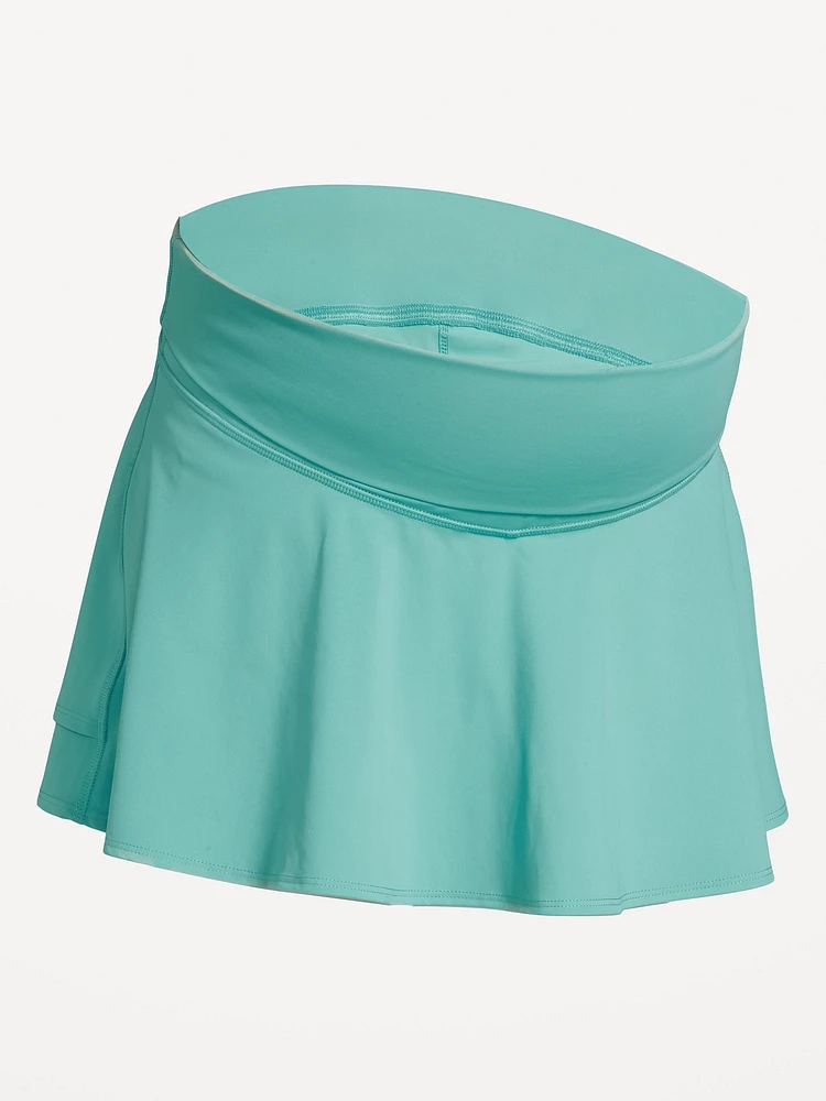 Jupe-short PowerSoft à volants taille rabattable de maternité