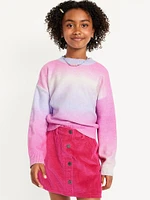 SoSoft Crew-Neck Ombré Sweater for Girls