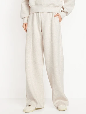 High-Waisted Bounce Fleece Wide-Leg Pants