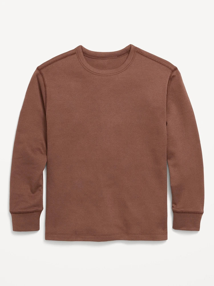 Long-Sleeve Cozy-Knit T-Shirt for Boys