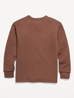 Long-Sleeve Cozy-Knit T-Shirt for Boys