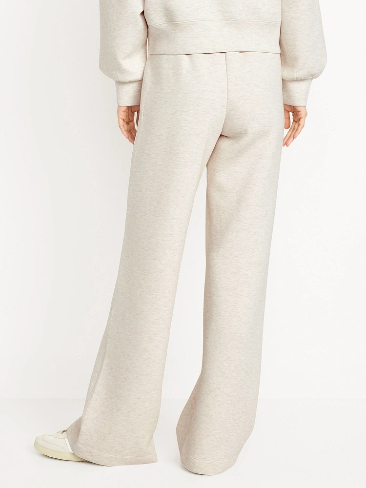 High-Waisted Bounce Fleece Wide-Leg Sweatpants