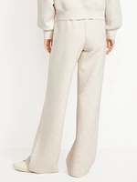 High-Waisted Bounce Fleece Wide-Leg Sweatpants