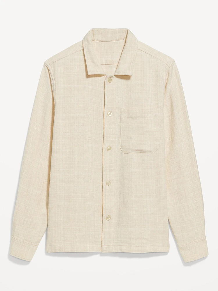 Long-Sleeve Camp Shirt