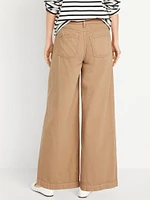 High-Waisted Super Wide-Leg Drapey Pants