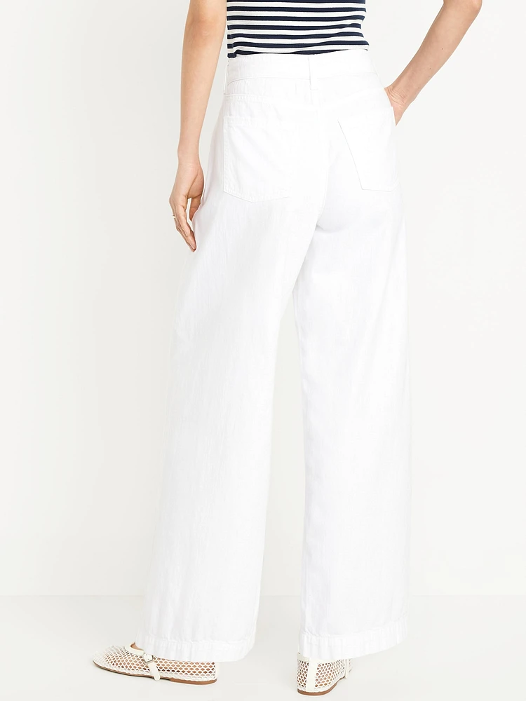 High-Waisted Super Wide-Leg Drapey